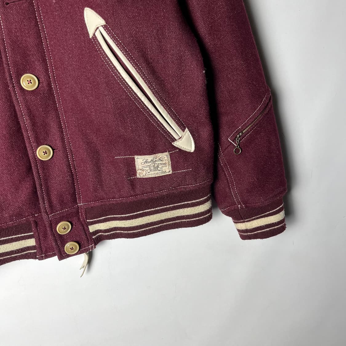 [Avirex] 아비렉스 H.D66 멜튼 울 바시티자켓 상품이미지4