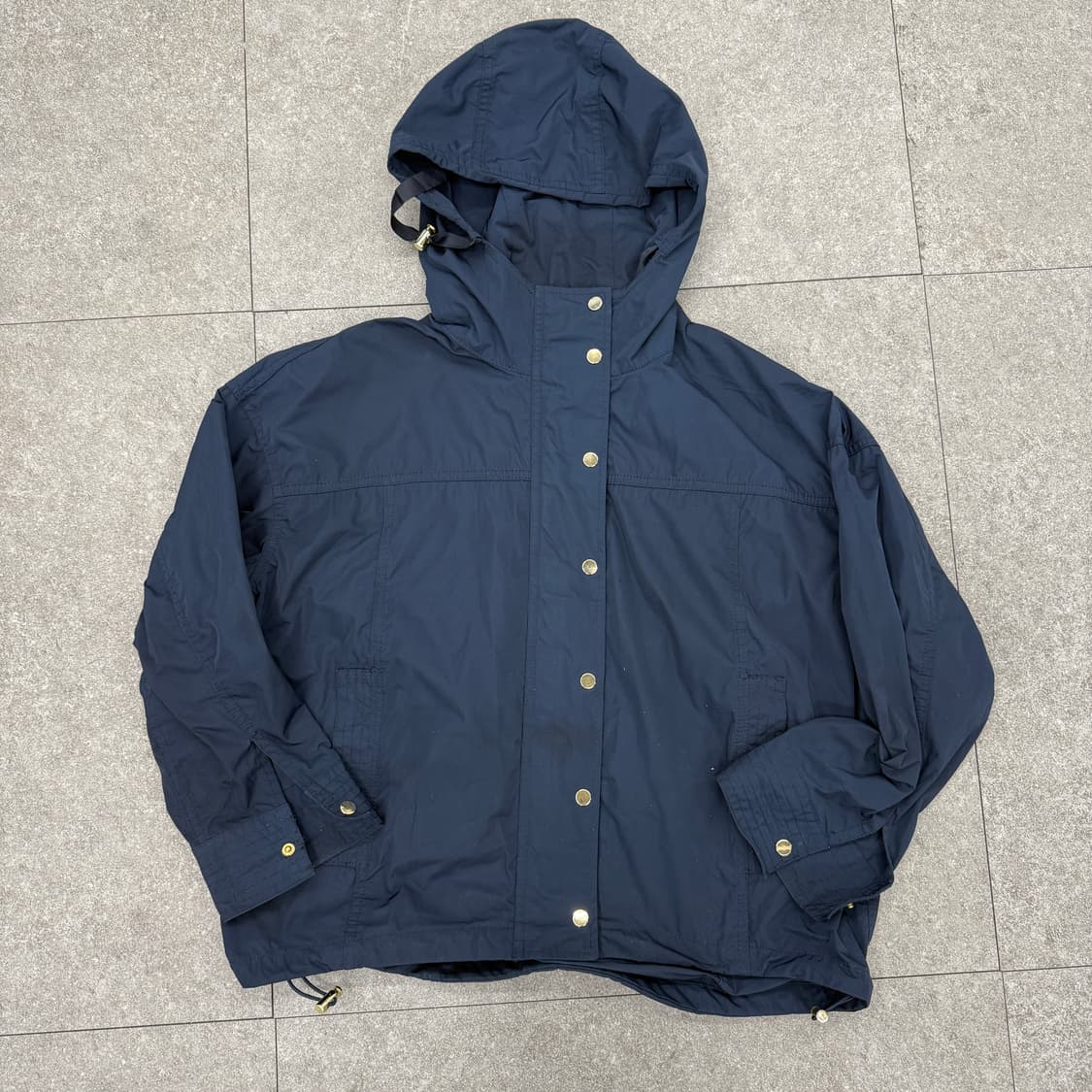 유니클로 GU 네이비 루즈핏 후드 파카 상품이미지5