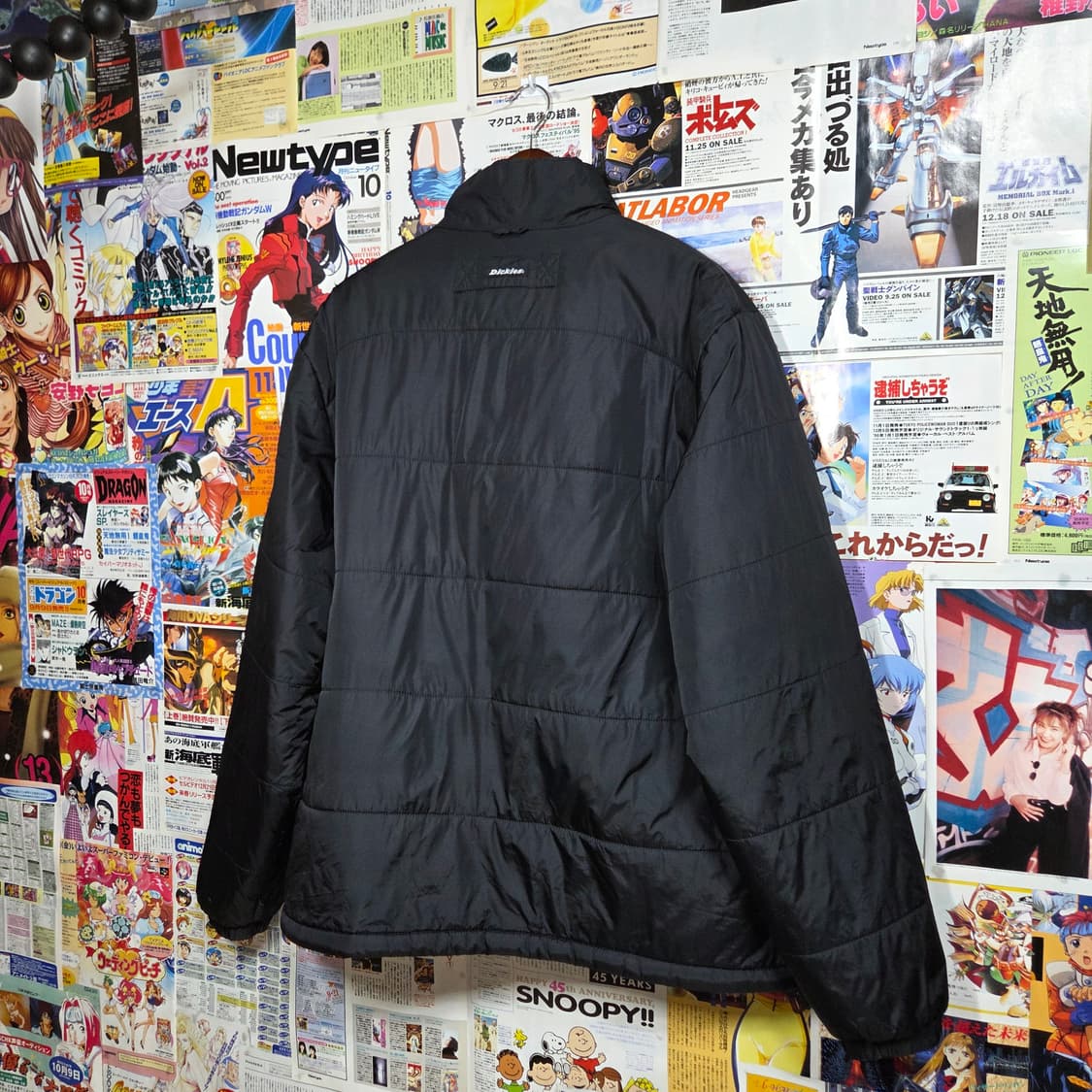 디키즈 오버핏 블랙 로고 경량패딩 점퍼 상품이미지5