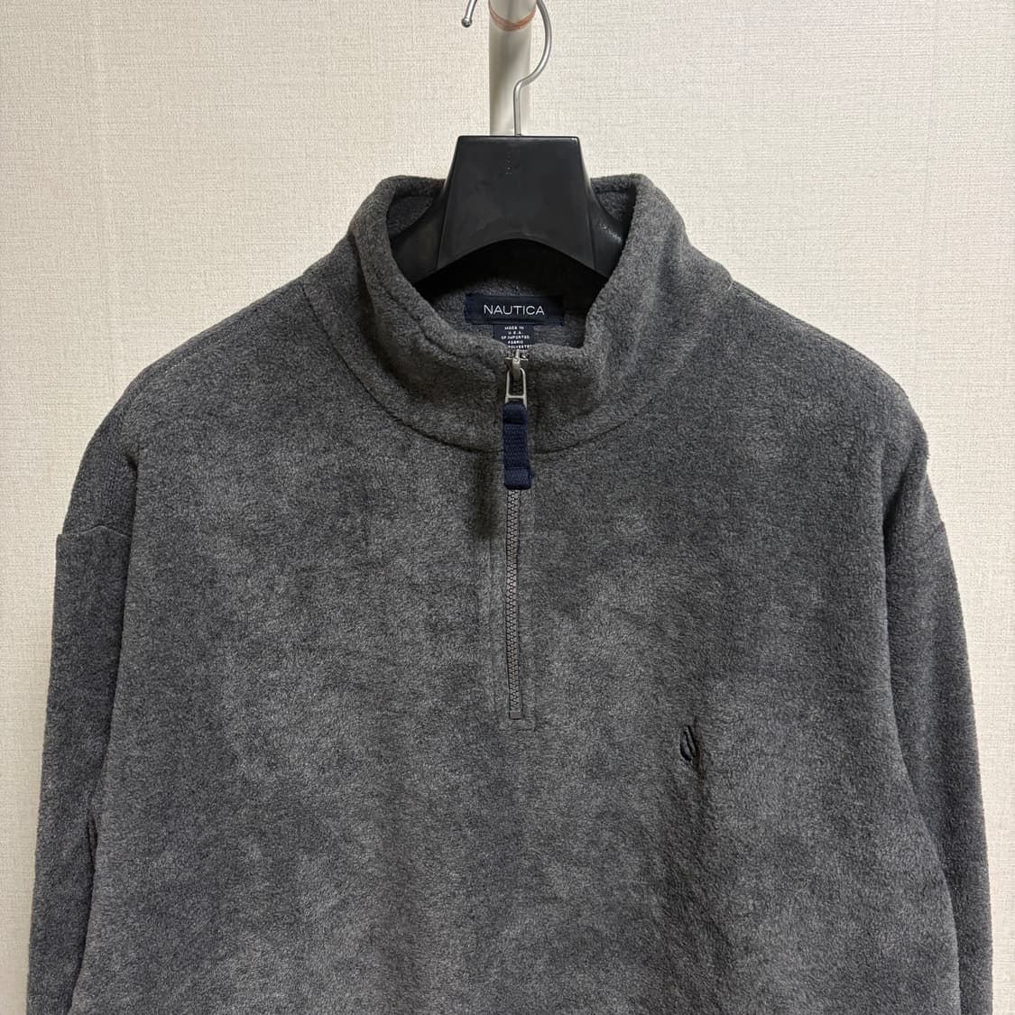 노티카 Made in USA 반집업 아노락 플리스 / 차콜, M 상품이미지2