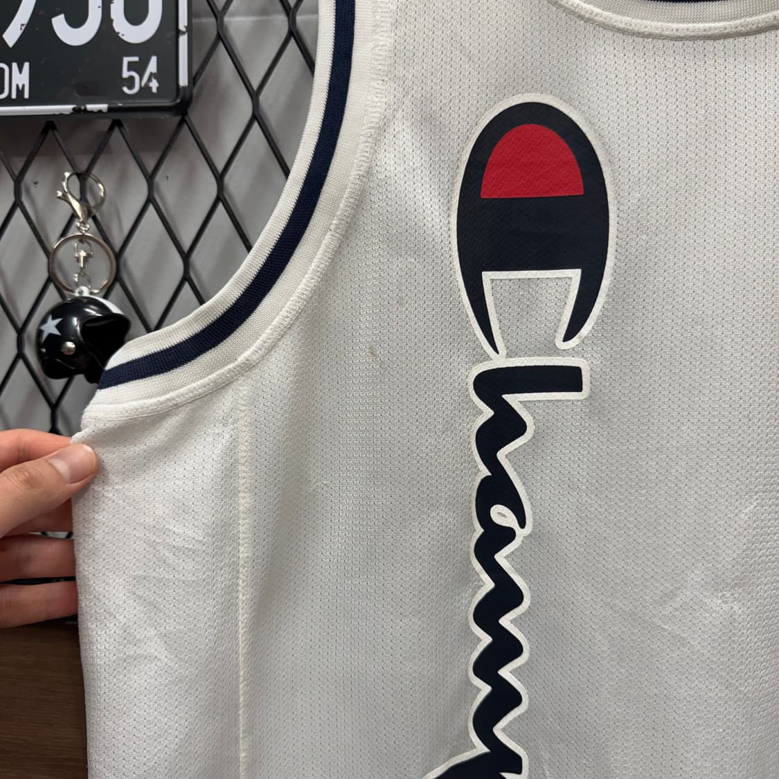 챔피온 라이프 시티 메쉬 나시 저지 탱크탑 화이트 상품이미지7