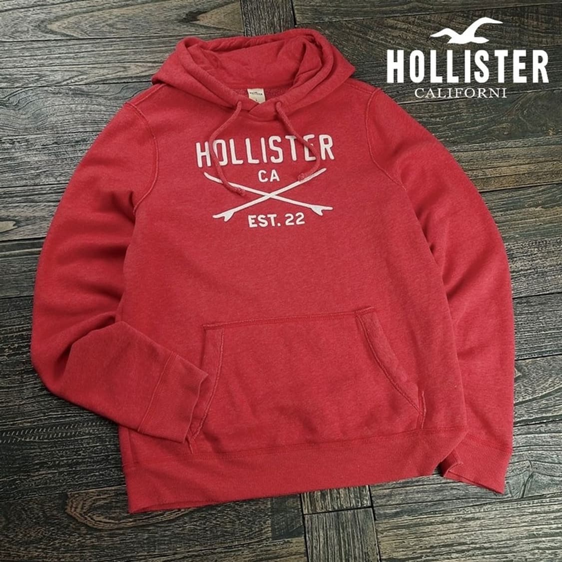 [홀리스터] Y2K 로고 패치 후드티 M19503 상품이미지1