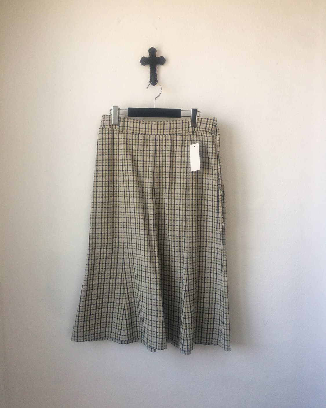 Tied check pattern skirt 상품이미지1