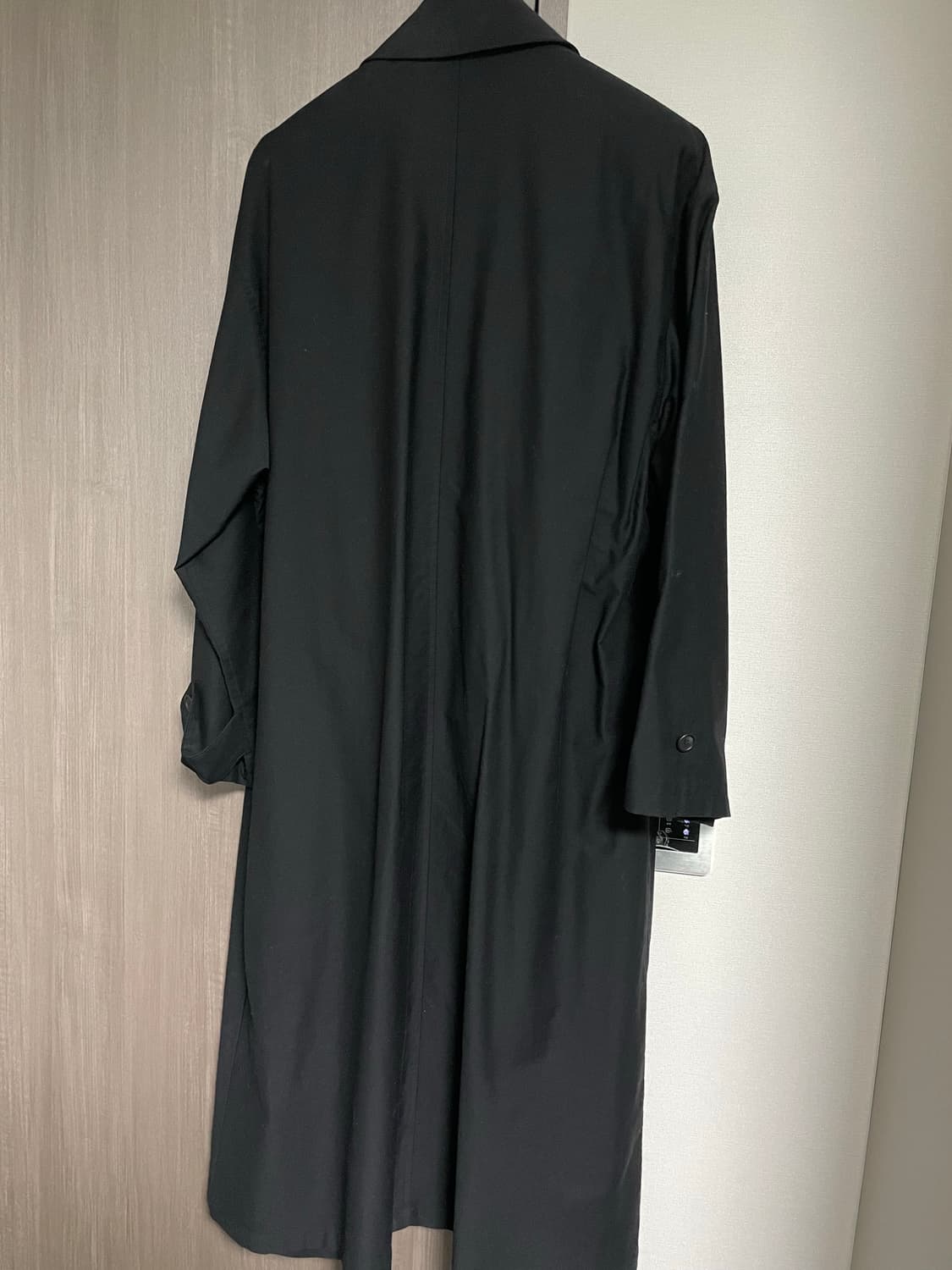 요지 야마모토 Pour Homme 블랙 롱 코트 상품이미지2