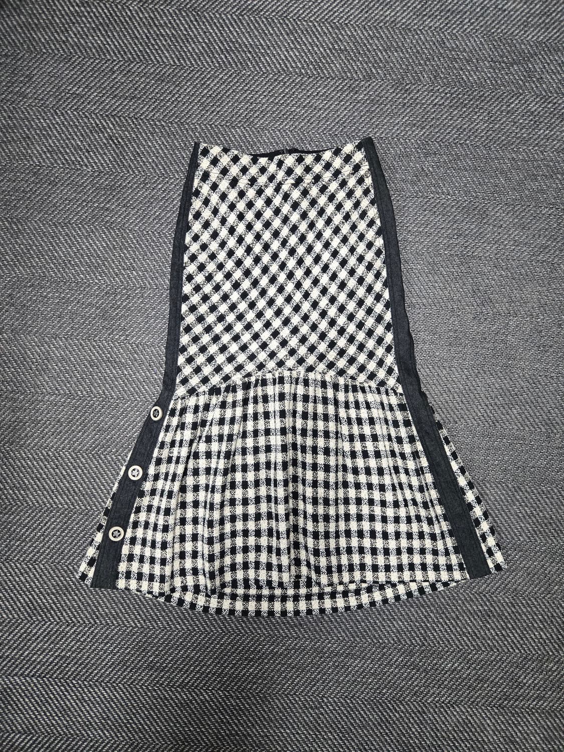 오즈세컨 체크 플레어 스커트 상품이미지1