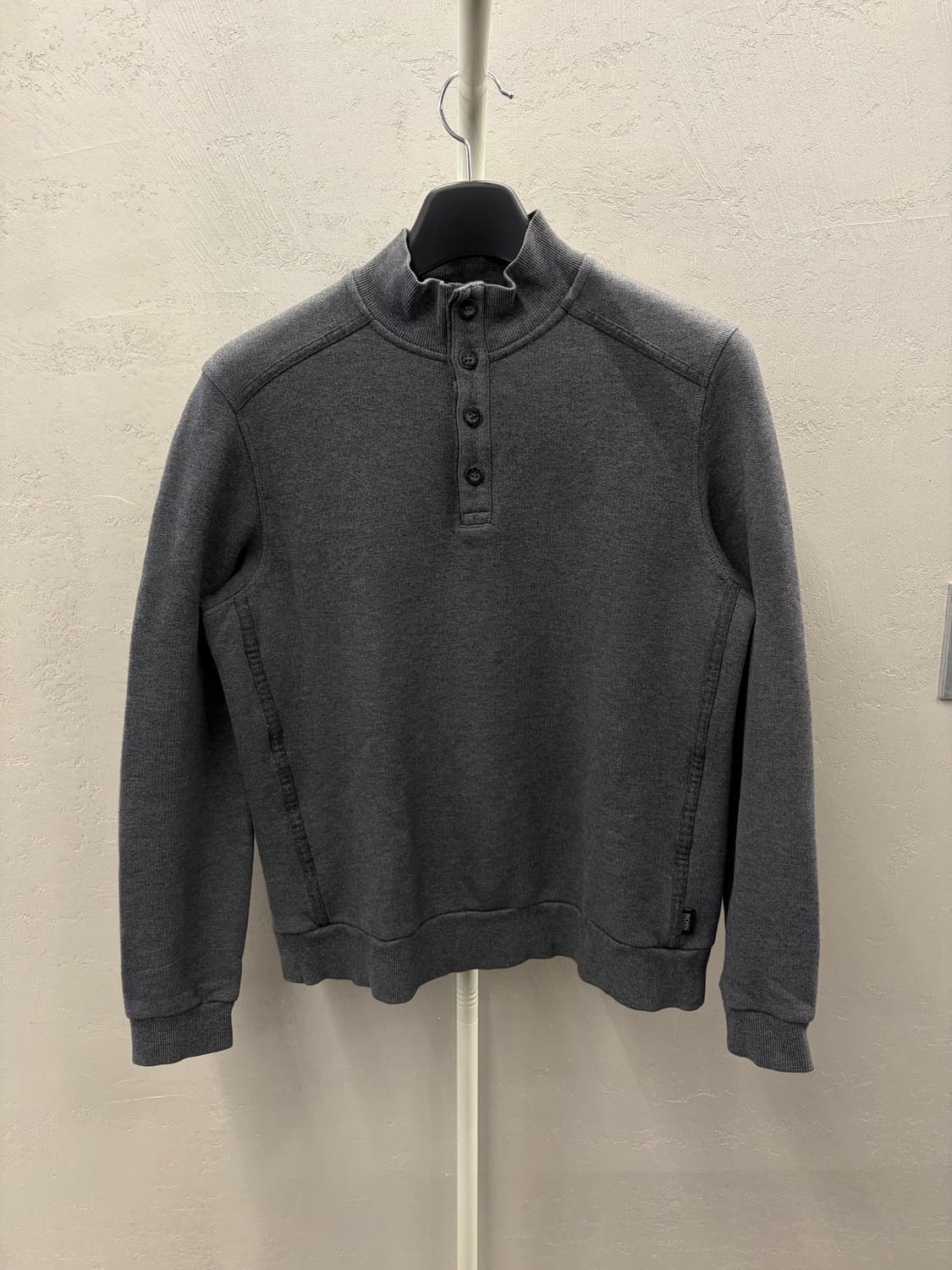 휴고 보스 남성 하프 버튼 스웨트셔츠 S 상품이미지2