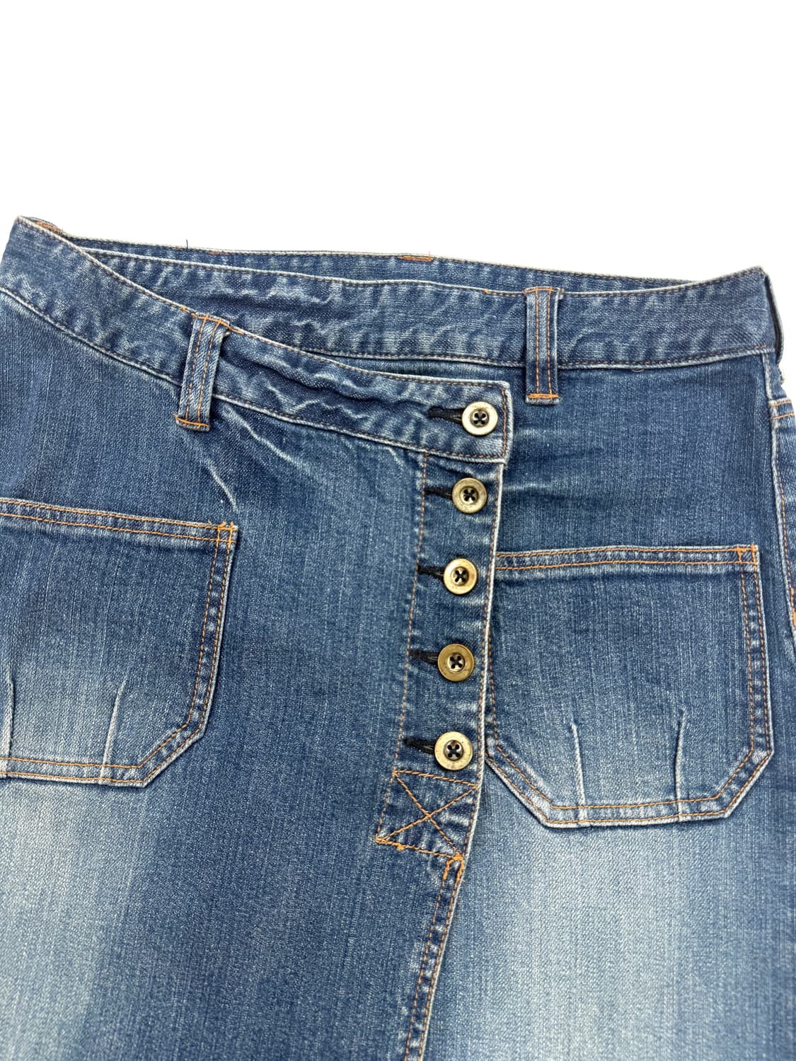 빈티지 3can4on 데님 미디 스커트 상품이미지3