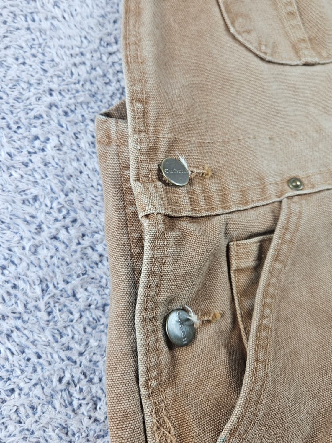 칼하트 R06 덕 캔버스 더블니 오버롤 슈트 (30X30) / 10924 상품이미지6