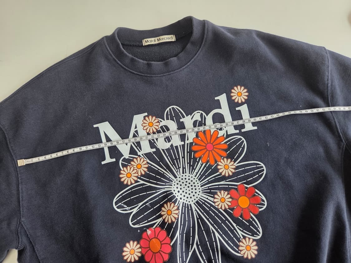 마르디 메르크디 프린팅 네이비 맨투맨 L 상품이미지6