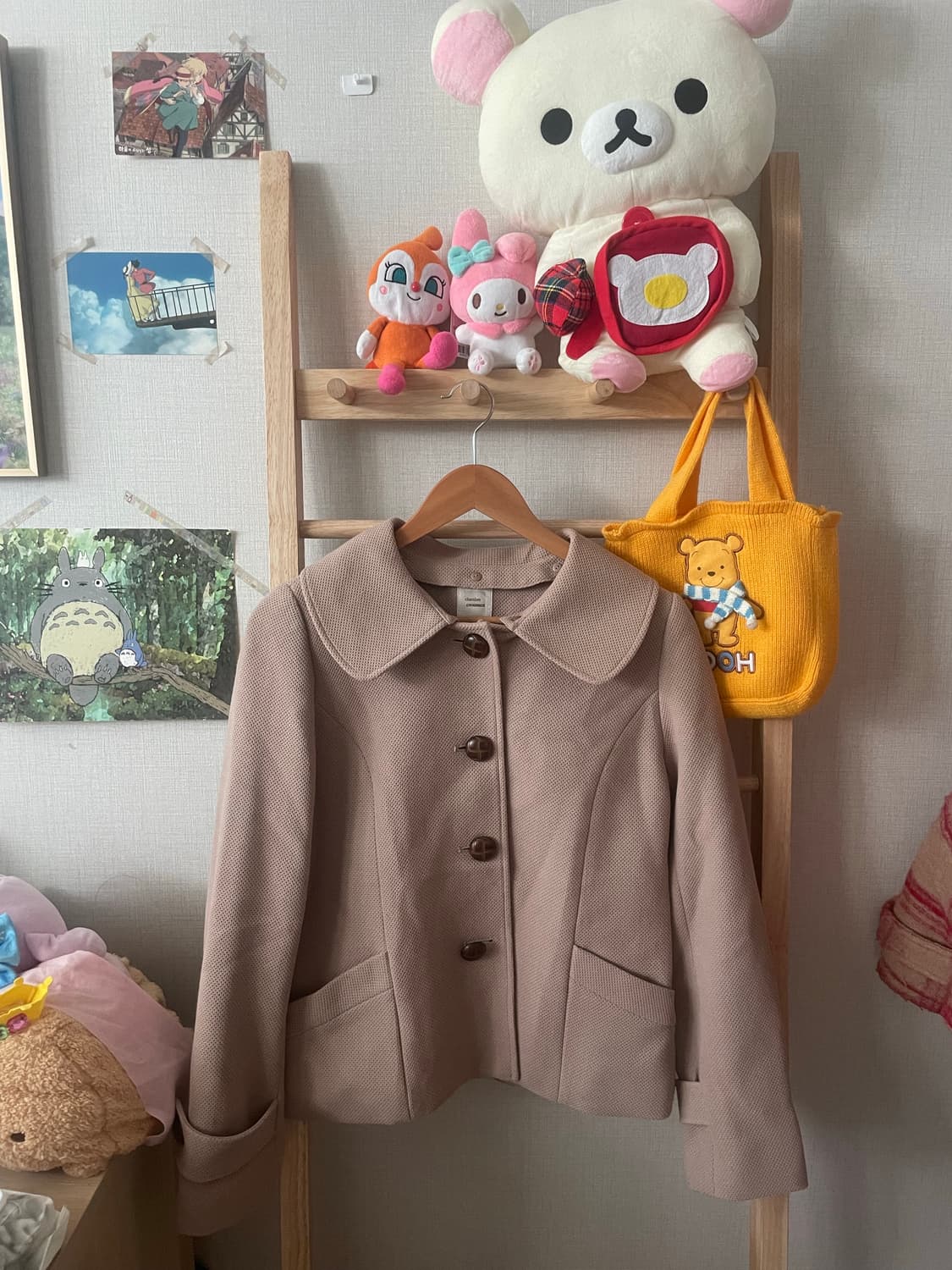 모리걸 빈티지 숏 카라 코트🤎 상품이미지1