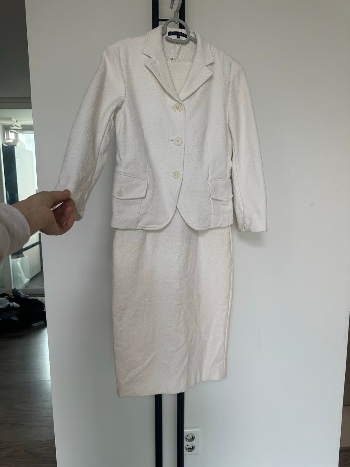 theory 띠어리  여성  입술넥 원피스 자켓 set-2사이즈 상품이미지4