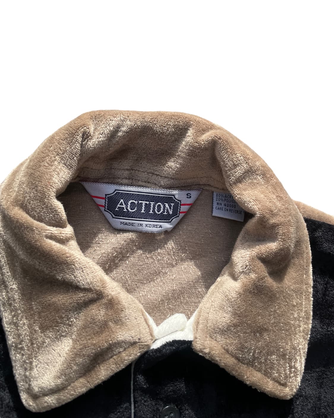 80’s yoke pannel velour shirts 상품이미지3