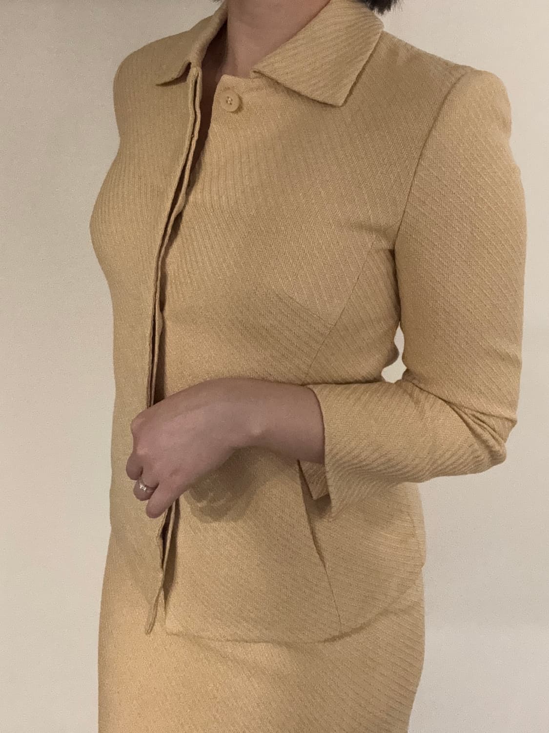 버버리 베이지 스커트 투피스 셋업 상품이미지3