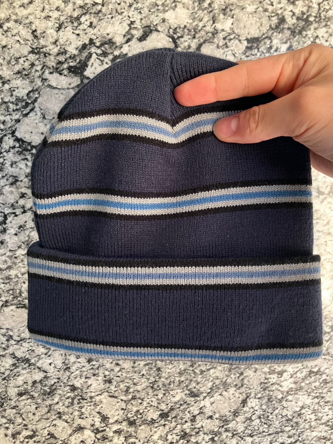 칼하트wip 스트라이프 비니 네이비 상품이미지2