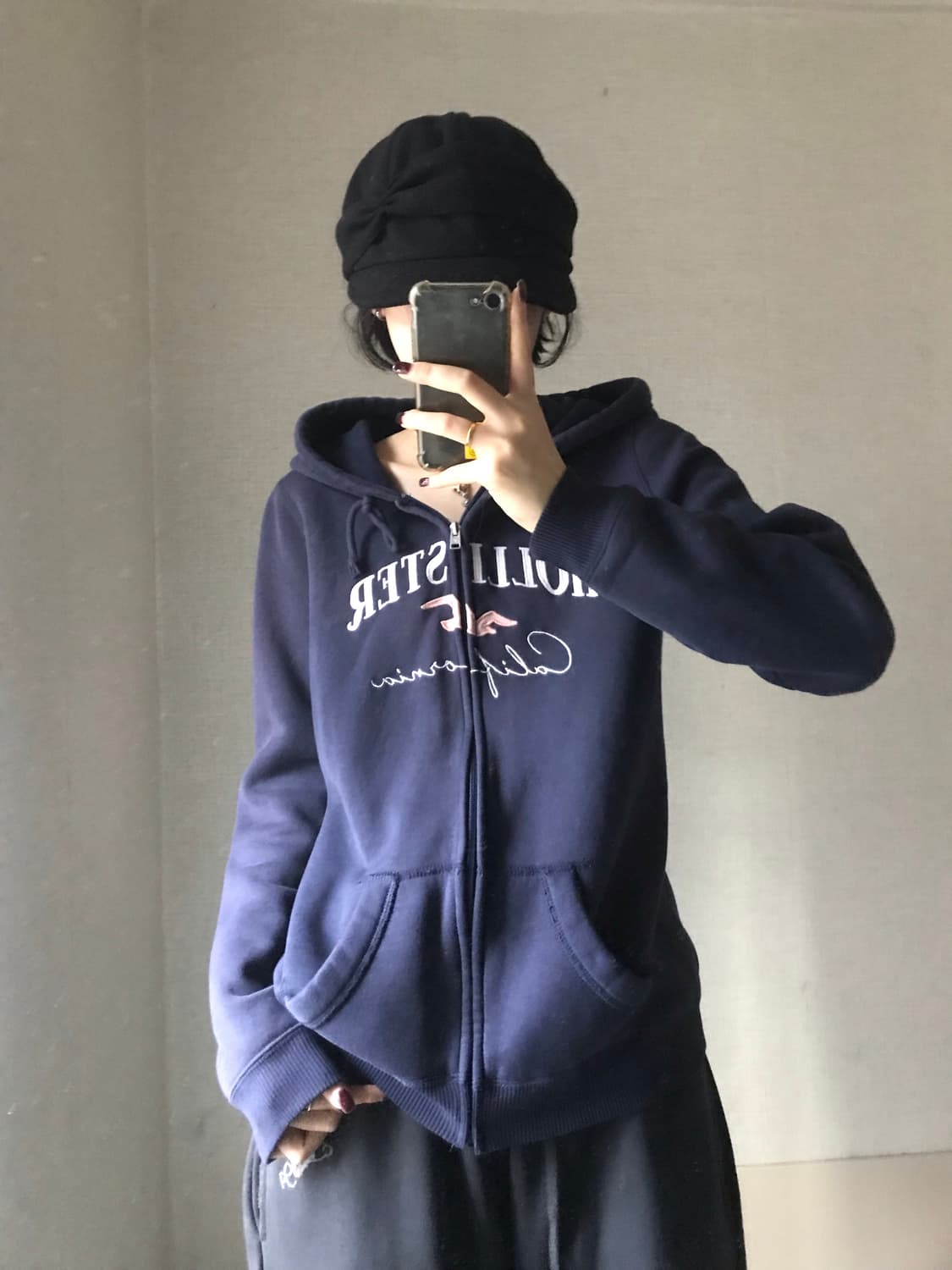 홀리스터 네이비 후드집업 상품이미지5