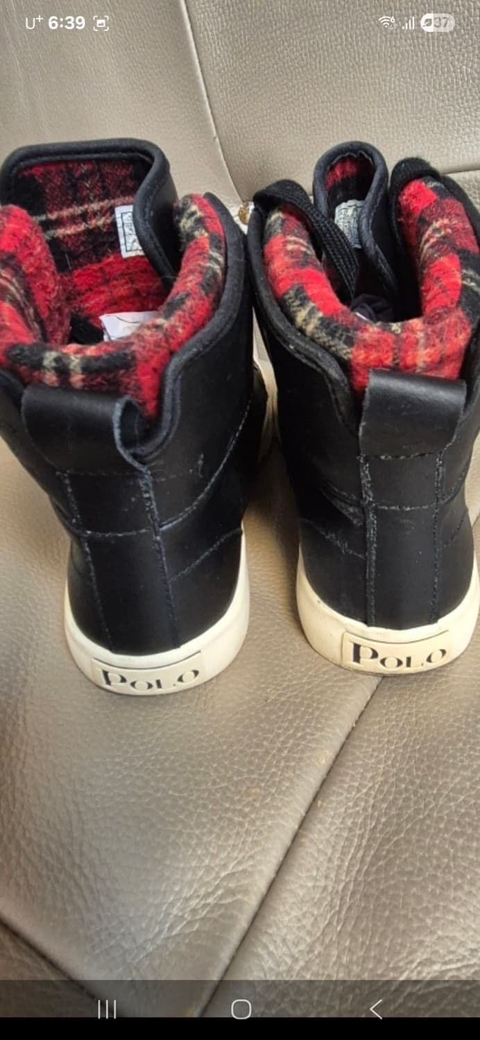 폴로랄프로렌  겨울 가죽 하이탑 여자 240 상품이미지5