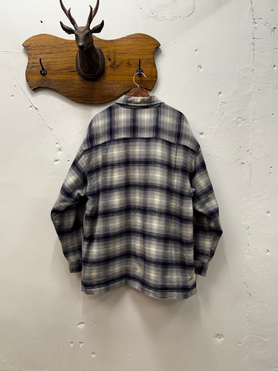 L) Old UNIQLO Boa-Lined Plaid Flannel Sh 상품이미지5
