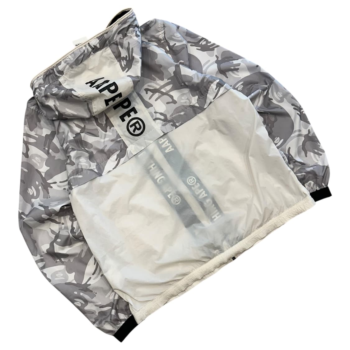 [S] 에이프 Aape 카모 후드 바람막이 그레이 A281 상품이미지2
