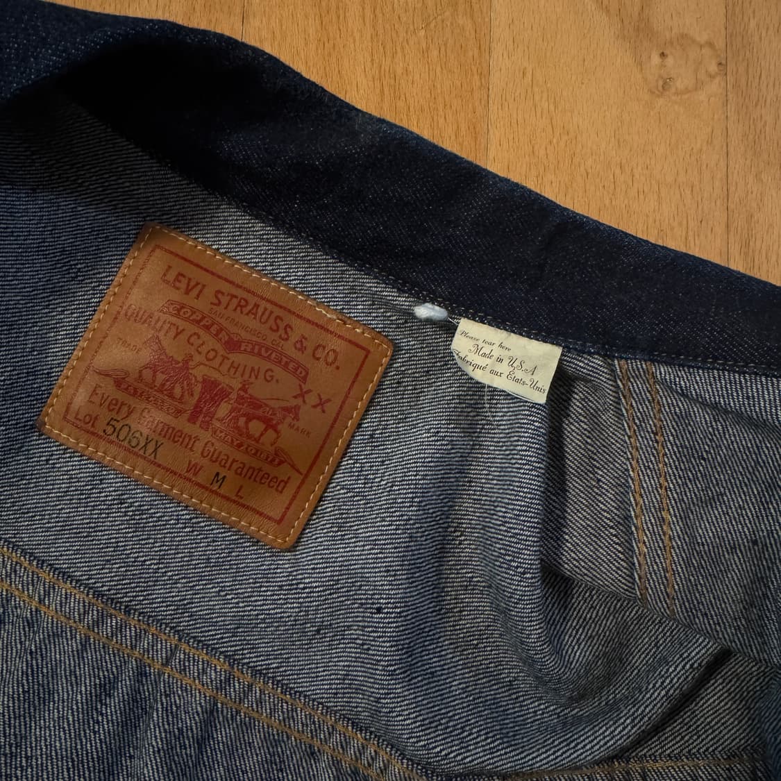 리바이스 LVC 506 데님 자켓 M 상품이미지6