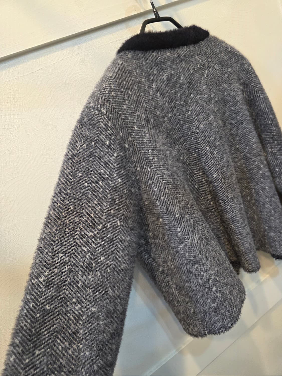 EnC  S 헤링본 배색니트 자켓 상품이미지6