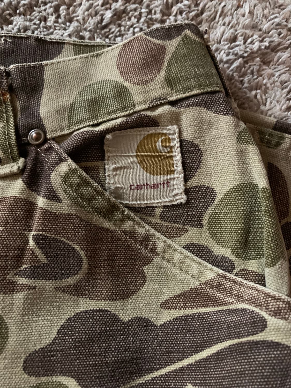 made in usa 70s carhartt camo 칼하트 카모 팬츠 상품이미지8