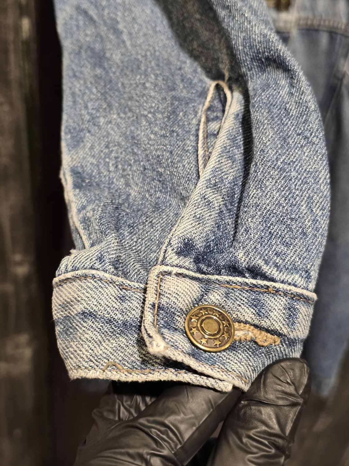 80s Light Wash Denim Long Jacket 상품이미지3