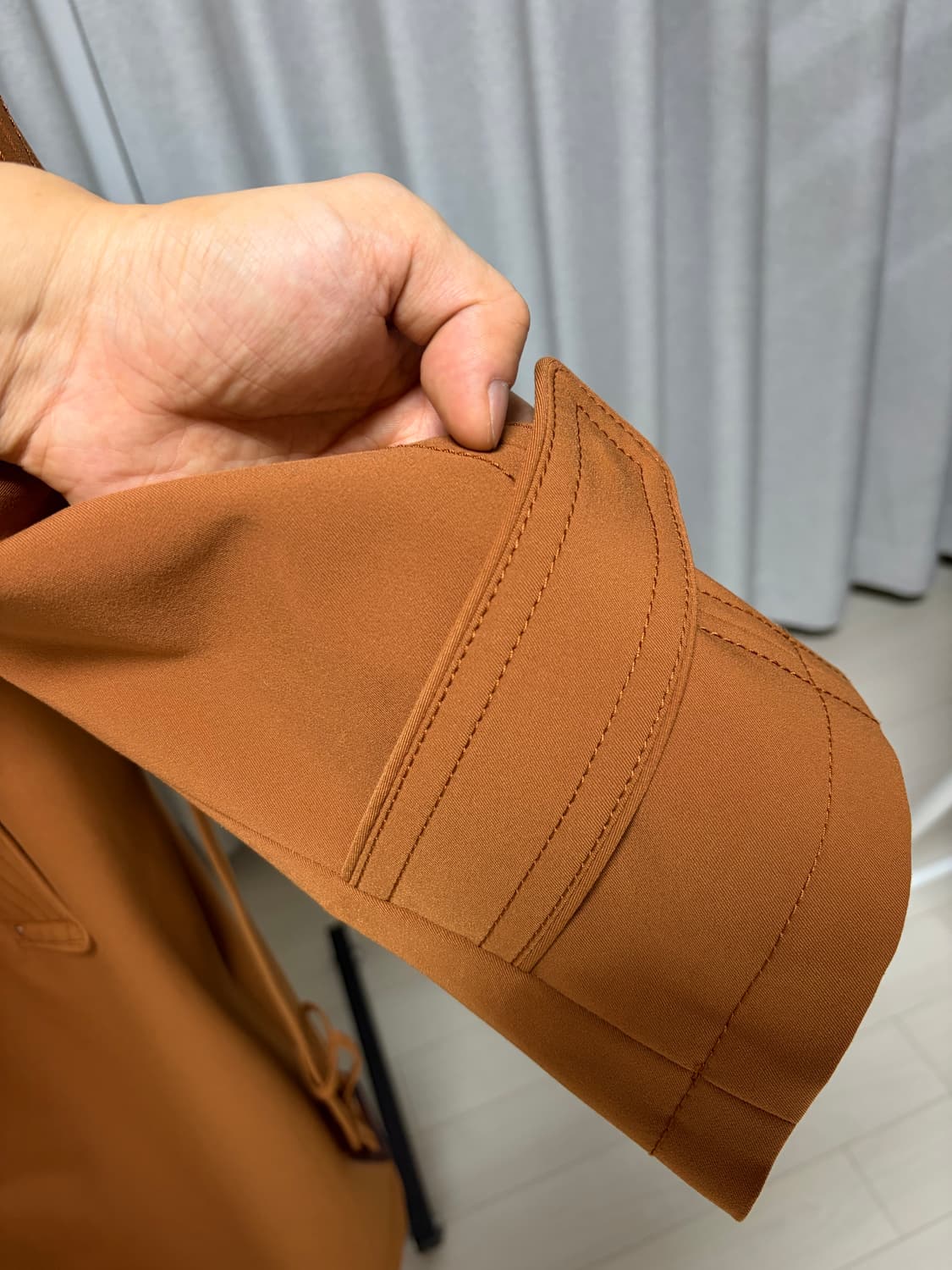 송지오 히든 트렌치코트 카멜 100(48) 상품이미지6