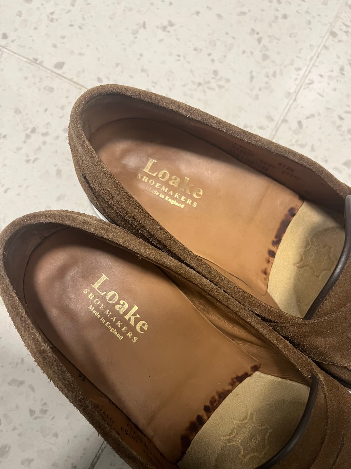 loake eton brown suede 8size(270cm)  상품이미지2