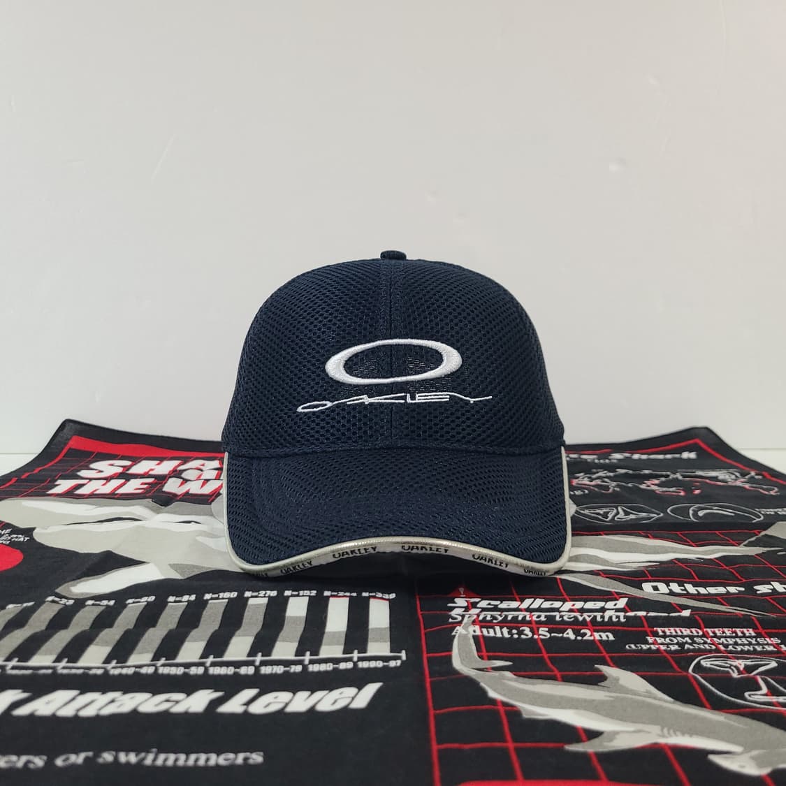 오클리 빈티지 자수 로고 메쉬 캡 모자 볼캡 상품이미지1