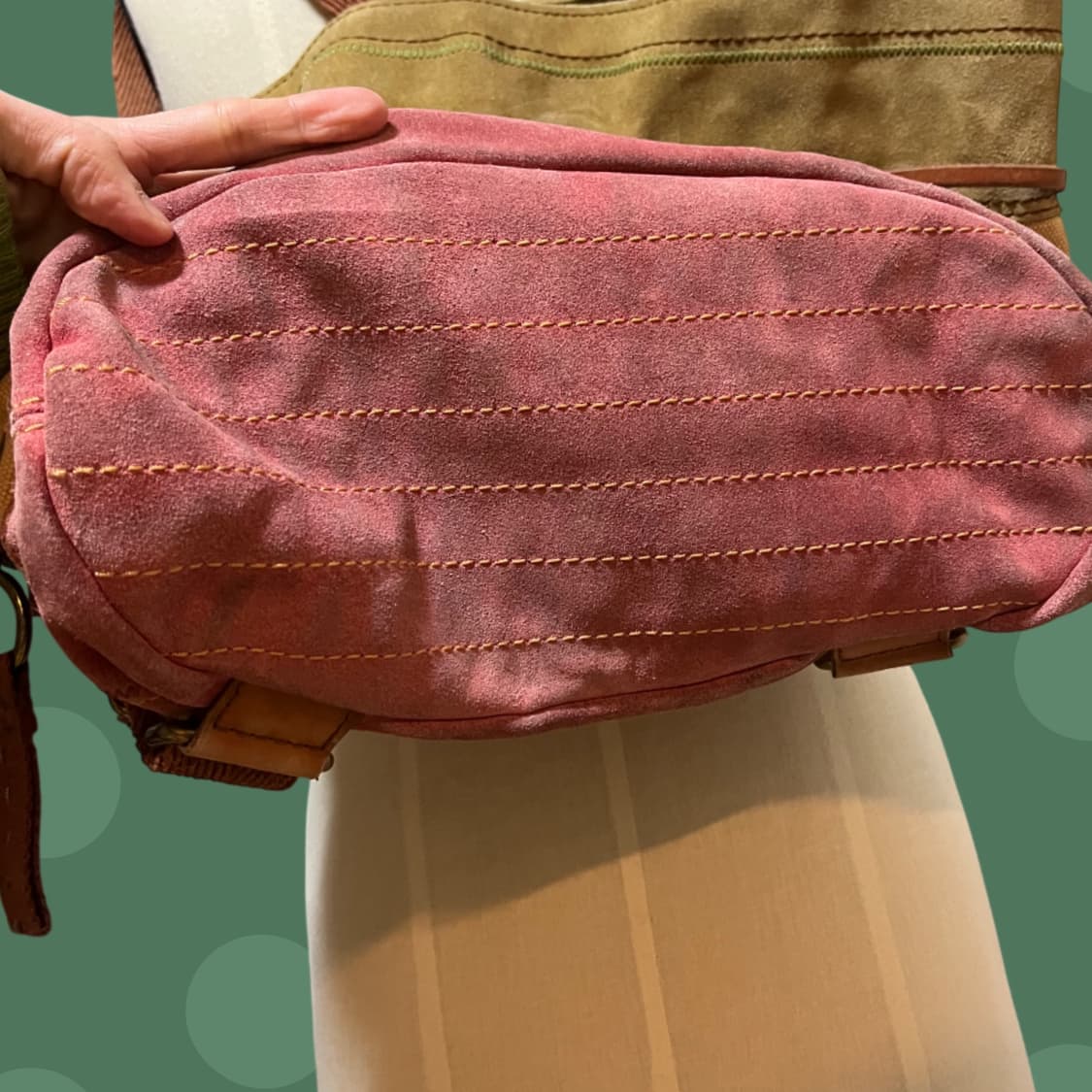 유목민소녀 모리걸 히피 레더 스트링 백팩 상품이미지4