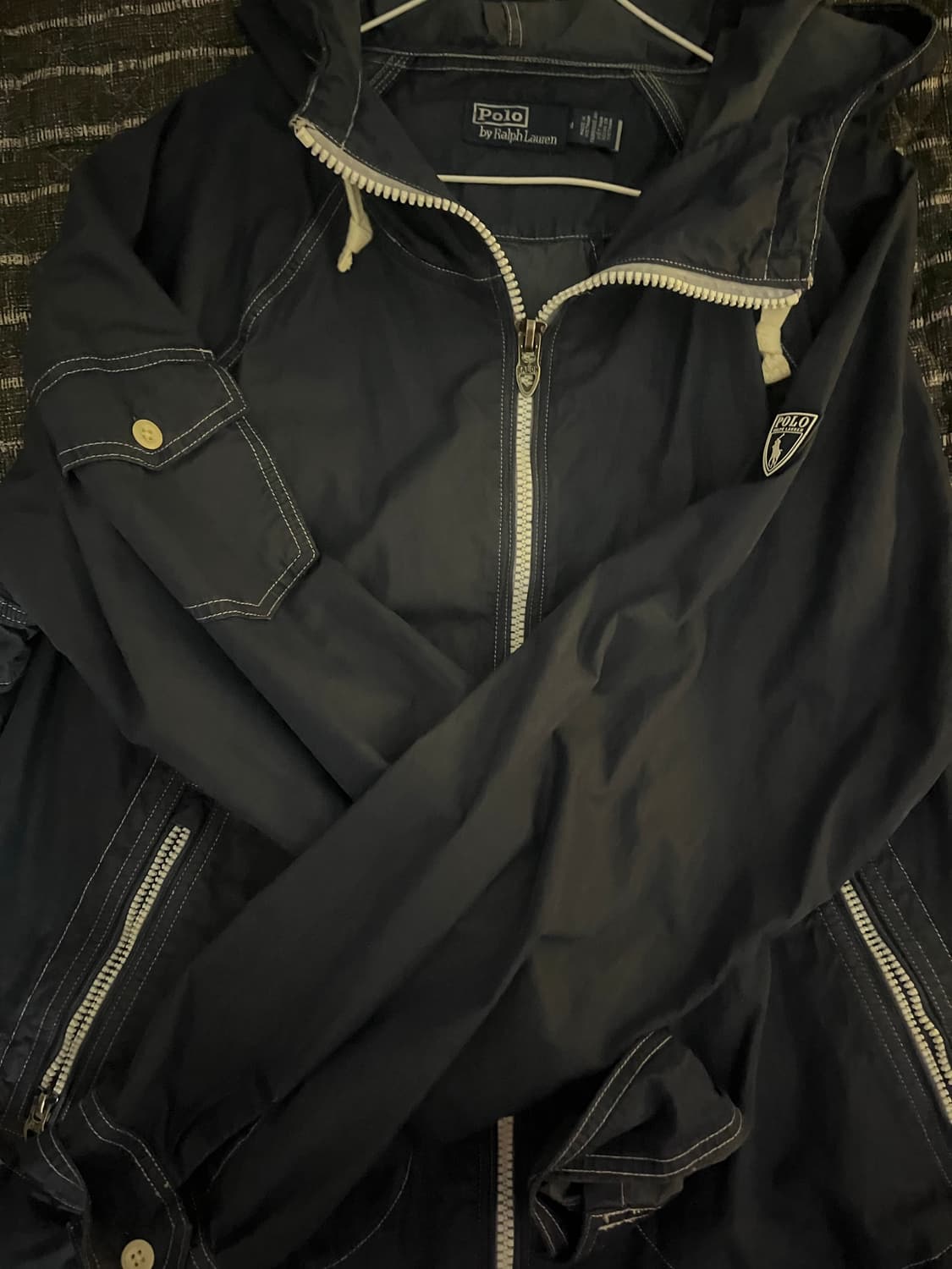 [희귀] 폴로 가먼트 다이 트윌 후드 재킷 M 상품이미지3