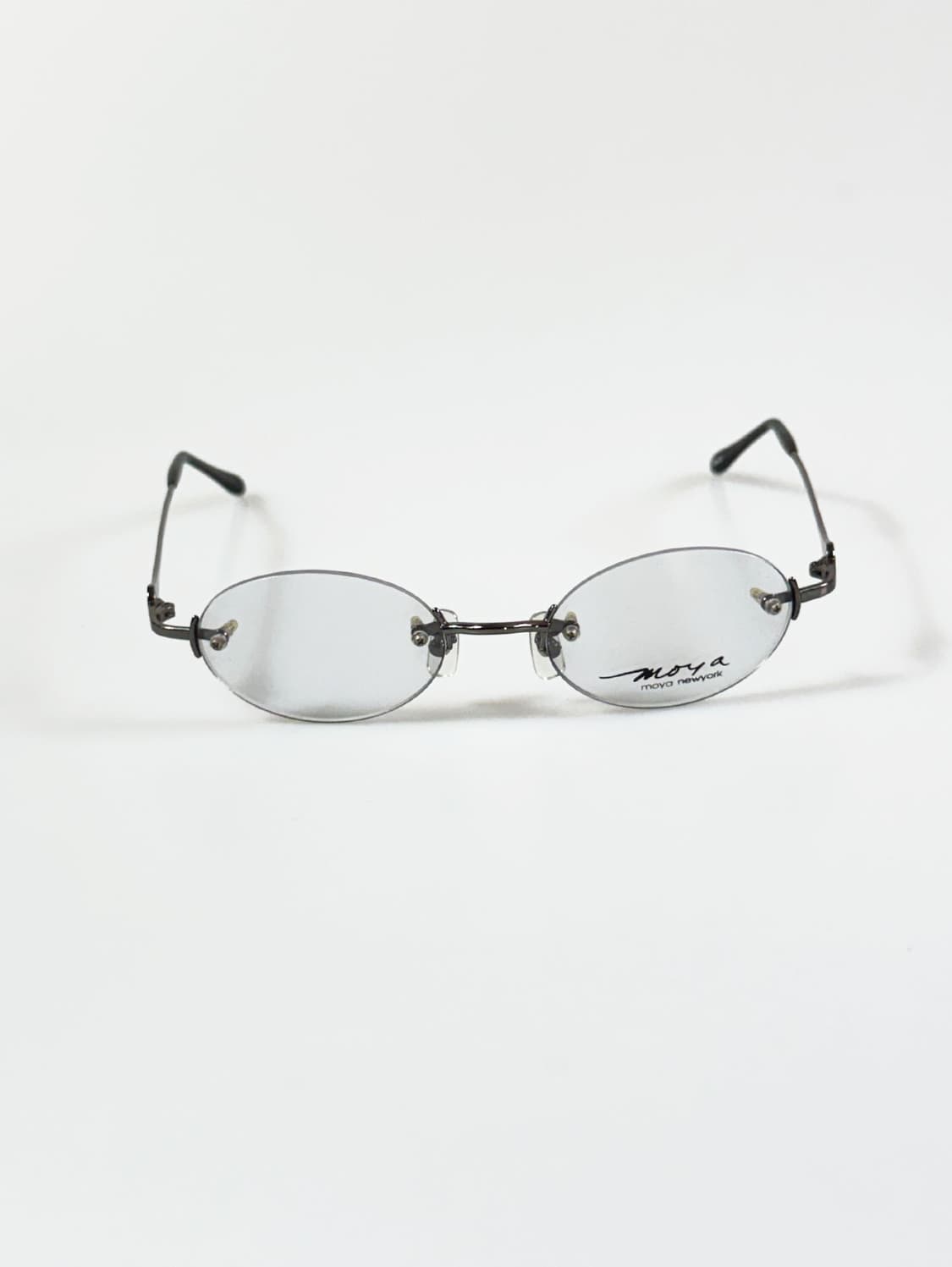 MOYA New York 오벌 무테 프레임 빈티지 안경 해 상품이미지2