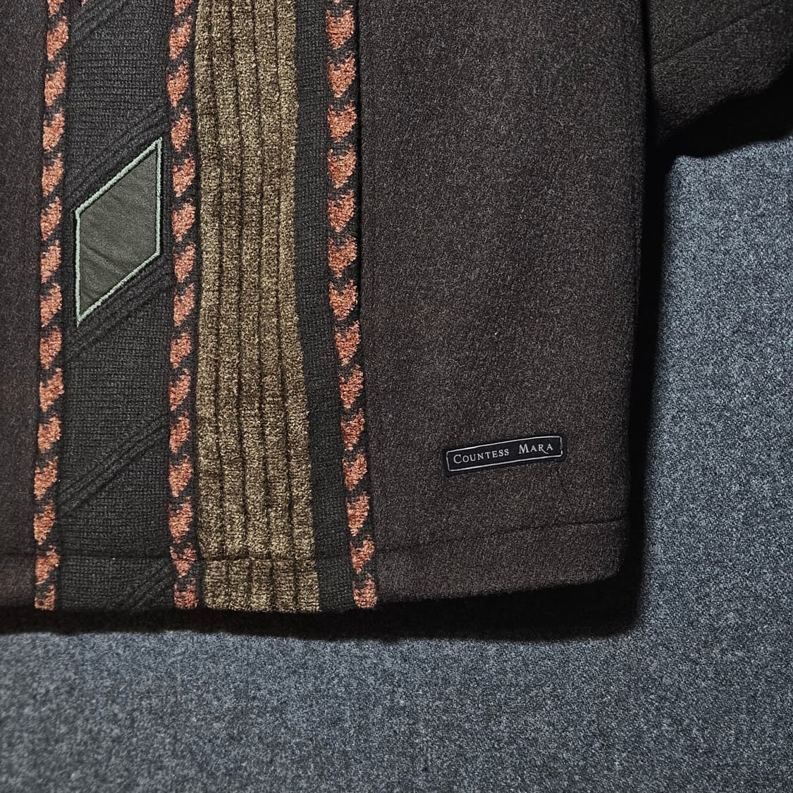 카운테스마라 남성 모직 자켓 100 실측 105 상품이미지4