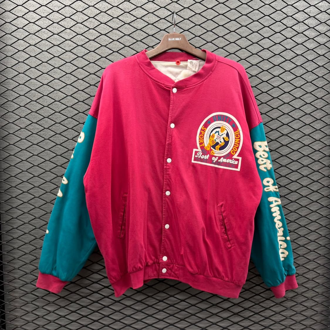 USA VINTAGE 하키 스타디움 바시티 자켓 레트로 프린팅 레터링 상품이미지2