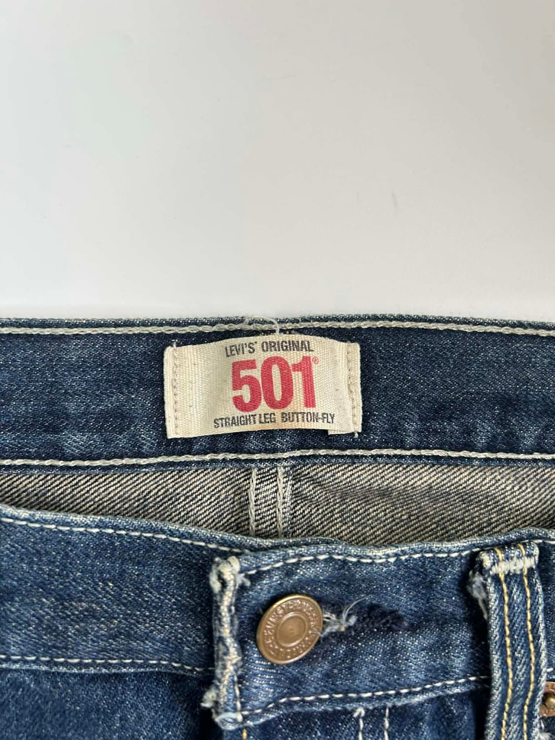 [33/32] 리바이스 501 스트레이트 핏 데님 팬츠 상품이미지4