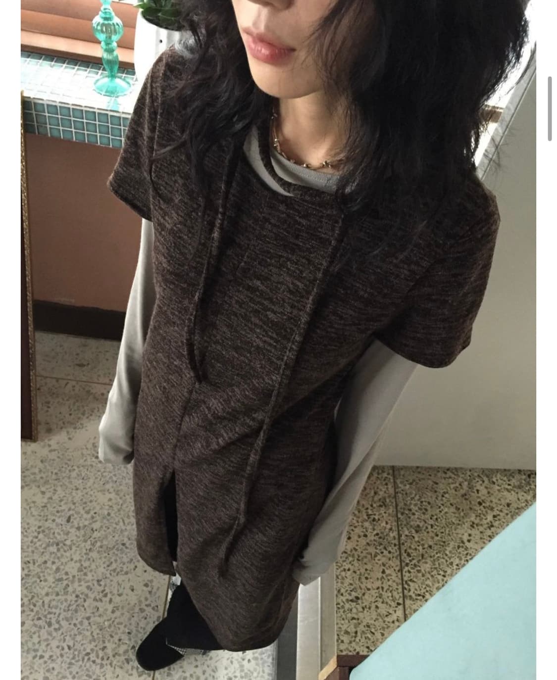 (정가36000)모래하우스 헤더 슬릿 원피스 세트 상품이미지2