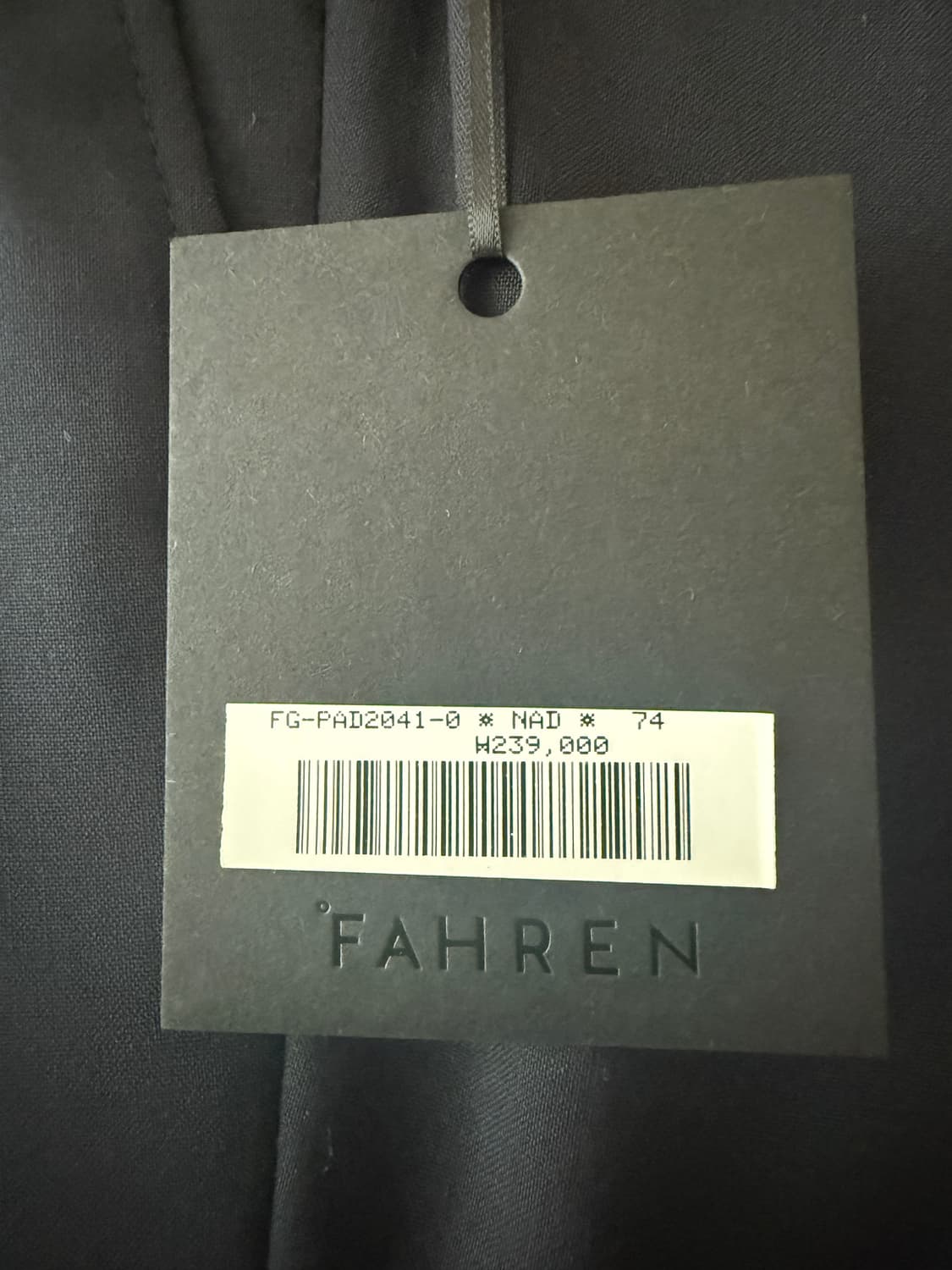 (새상품) 지이크 파렌화이트 구아벨로 원단 네이비 수트 95 74(29) 상품이미지5