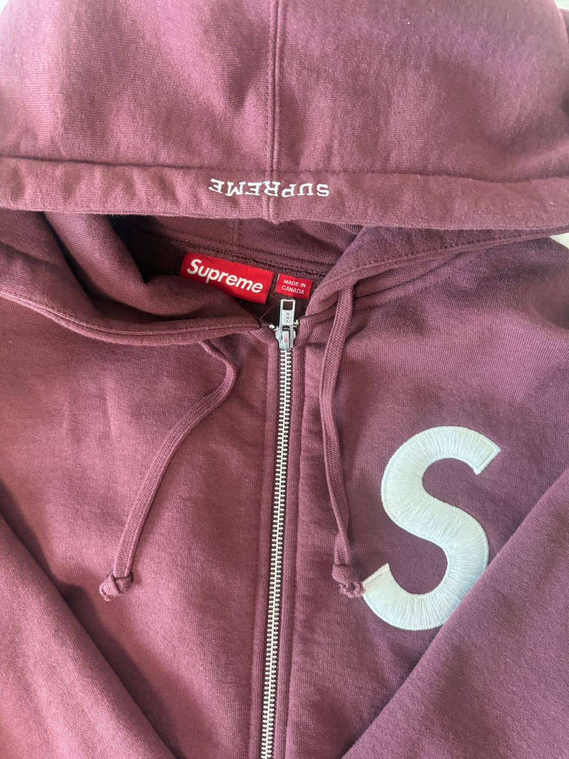 슈프림 s로고 후드집업 상품이미지3