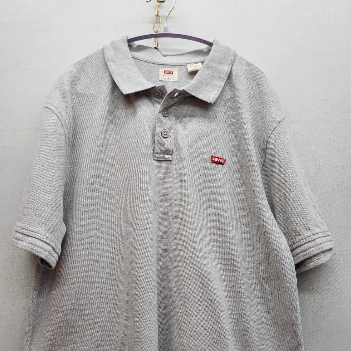 리바이스 베트윙 로고 반팔카라 L(L) 상품이미지2