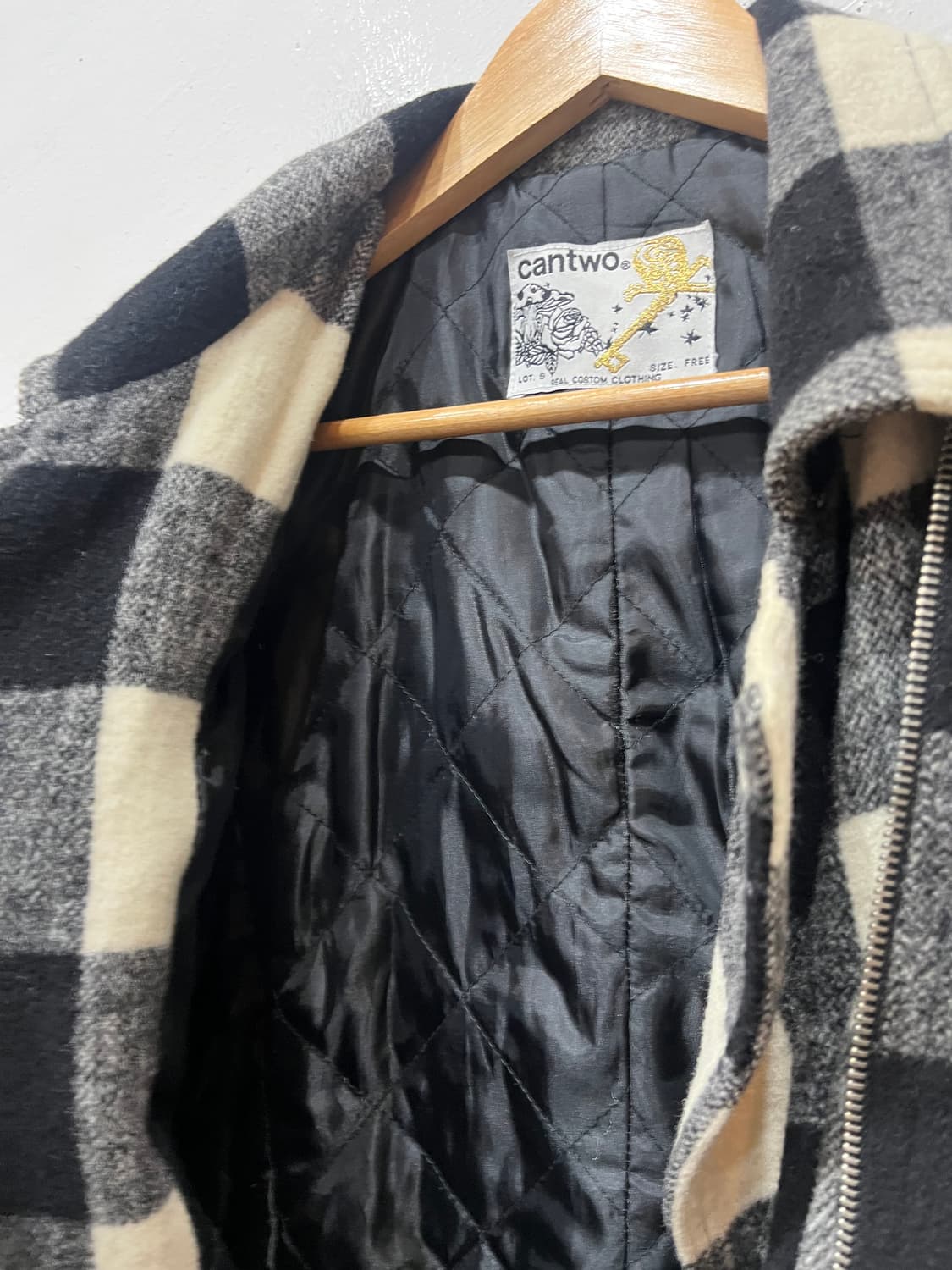 CANTWO JPN 체크 울 바이커 자켓 우먼즈  상품이미지7