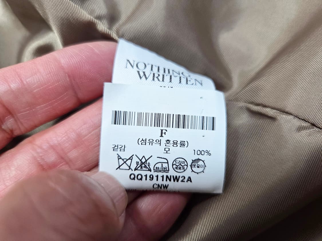 낫띵리튼(NOTHING WRITTEN) 체크 울자켓 프리사이즈 상품이미지10