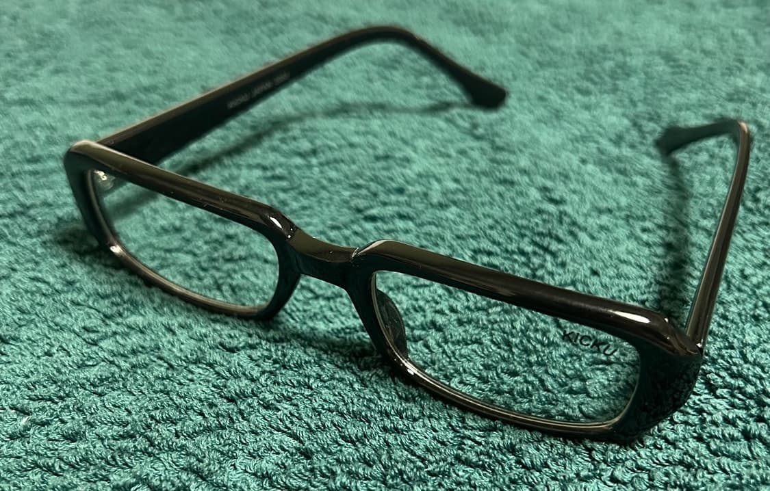 90s Kicku Japan Square Horn-Rimmed Glass 상품이미지3