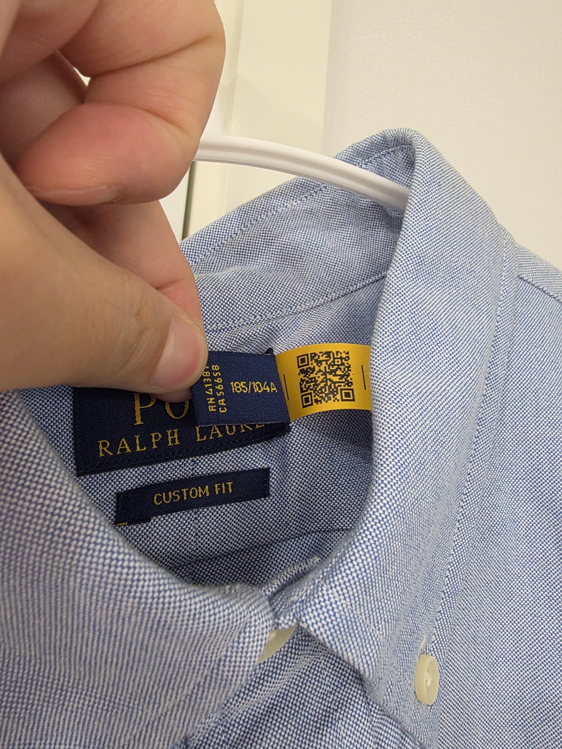 폴로 랄프로렌 옥스포드 셔츠 블루 커스텀핏 xl 새상품 상품이미지3