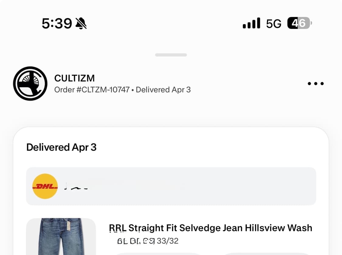 rrl 스트레이트 힐스뷰 33/32 판매합니다 상품이미지9