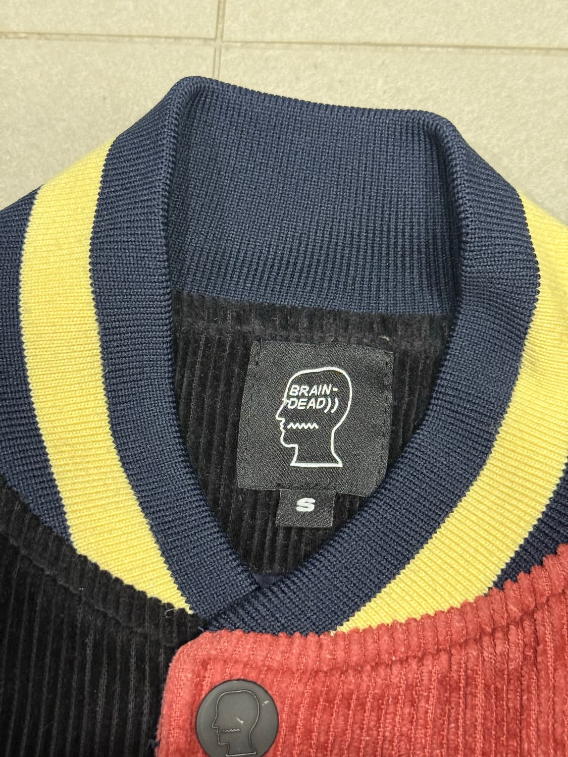 2021 브레인데드 멀티 칼러 코듀로이 스타디움 바시티 봄버 자켓 상품이미지5