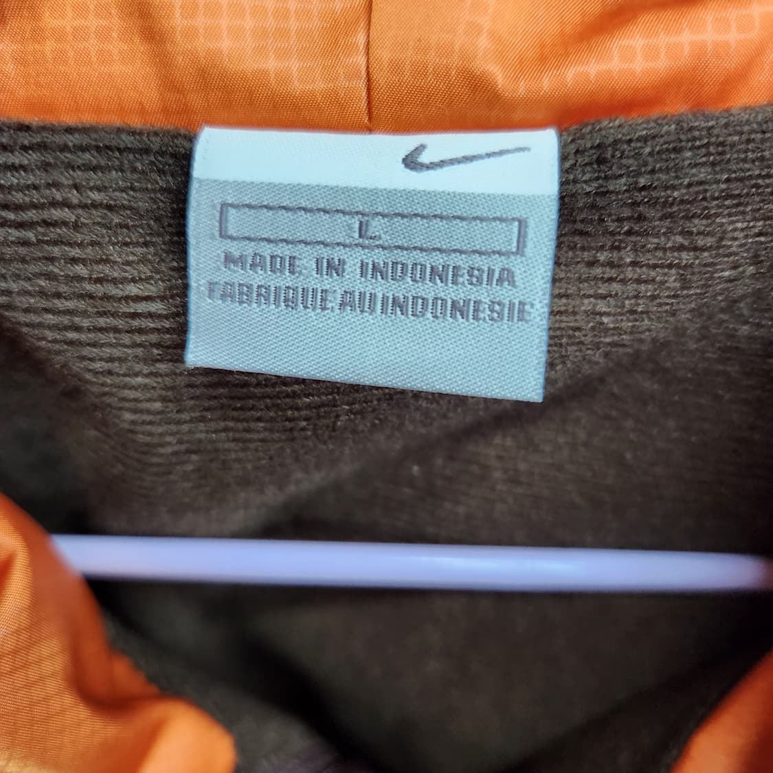 나이키 로고 빈티지 배색 후드 바람막이 L(XL) 상품이미지5