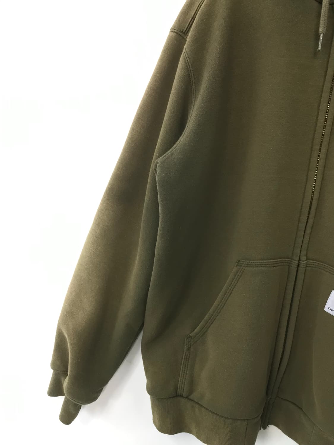 칼하트 자수로고 써멀 레인디펜더 된장 후드집업 상품이미지7