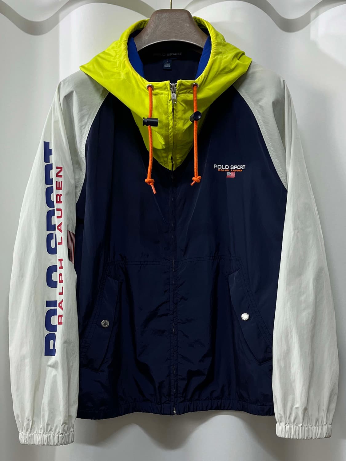 폴로 스포츠 lo-life 스펠아웃 블럭 윈드브레이커 자켓 상품이미지1