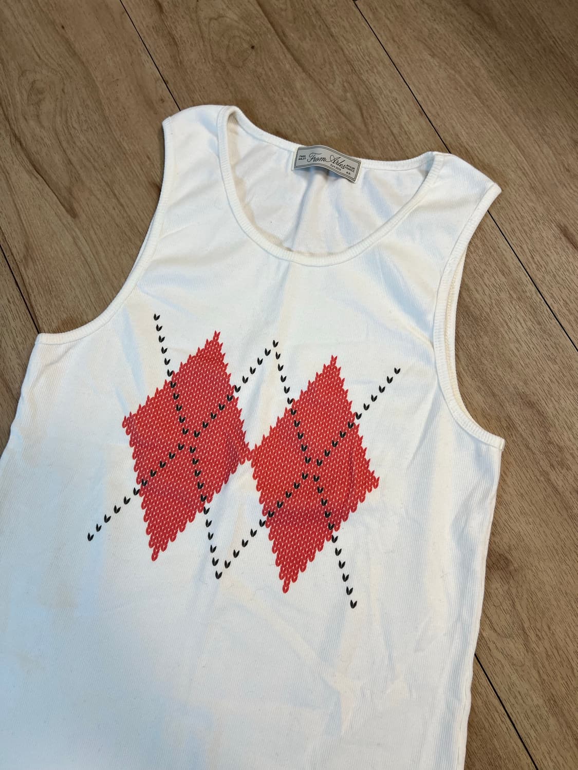 프롬아를 아가일 슬리브리스 상품이미지2