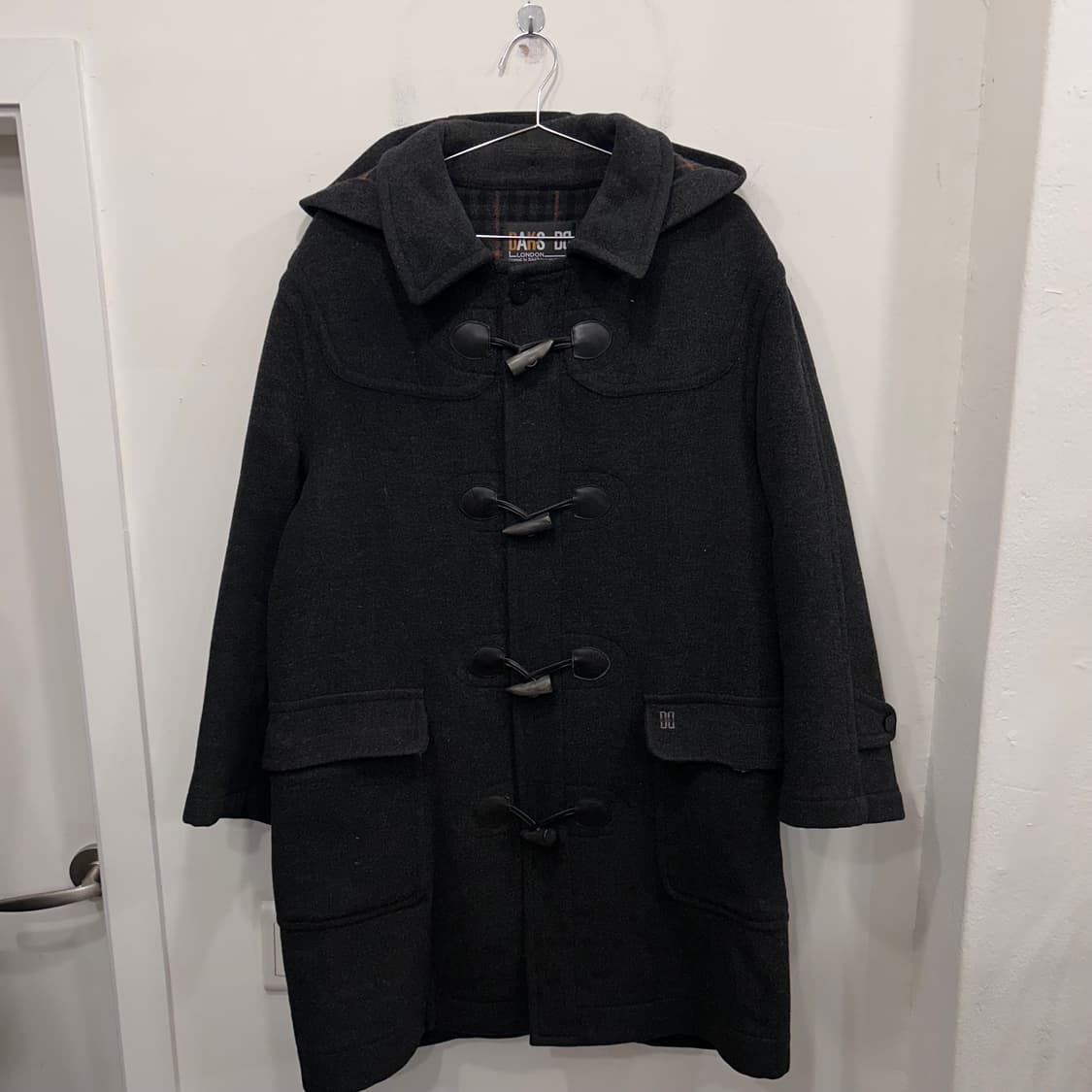 닥스 런던 울 후드탈착 카라 더플코트 상품이미지2